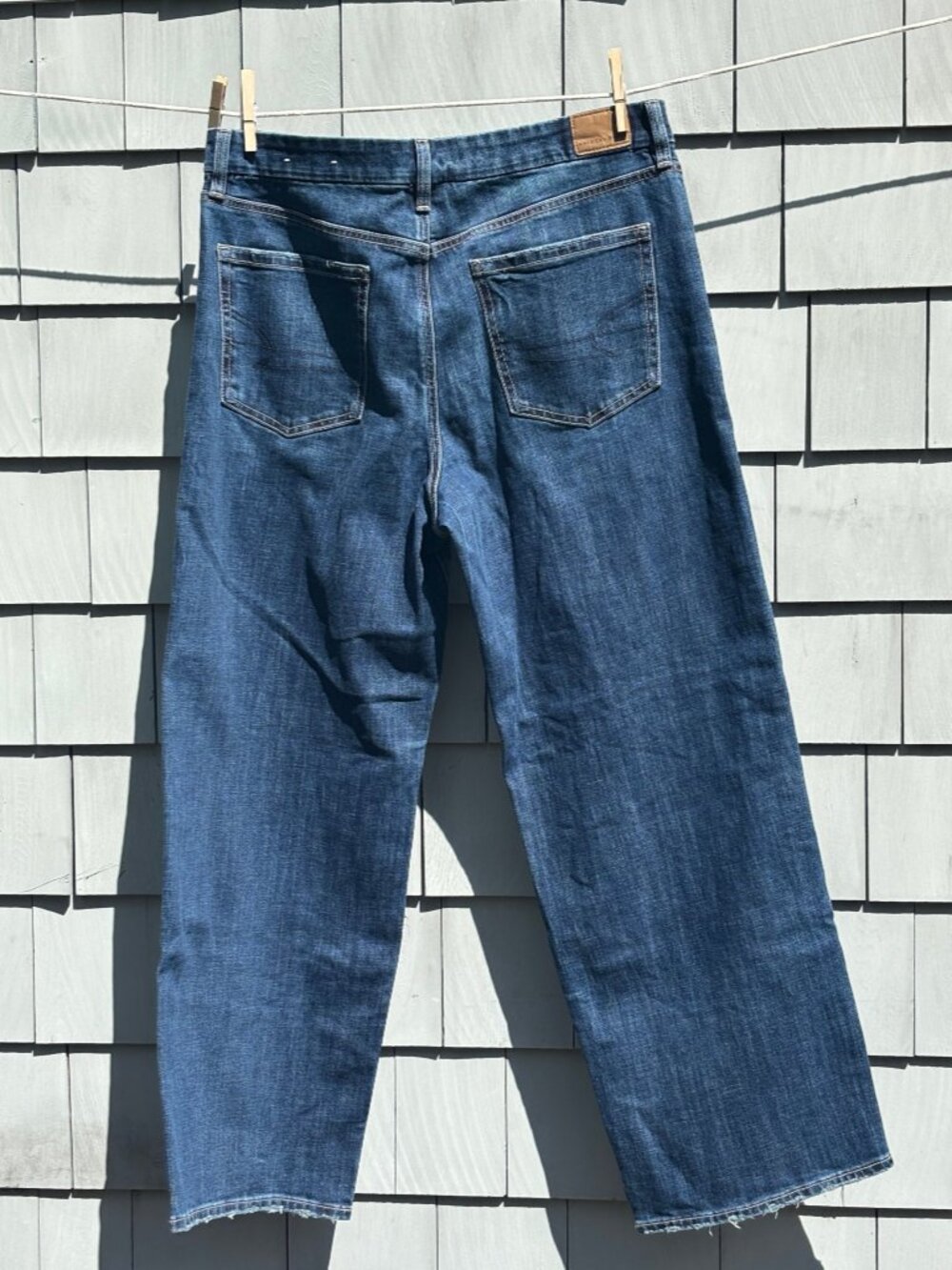 NWT American Eagle Curvy Stovepipe Jeans Dark Wash Size 14 Regular - Picture 2 of 4